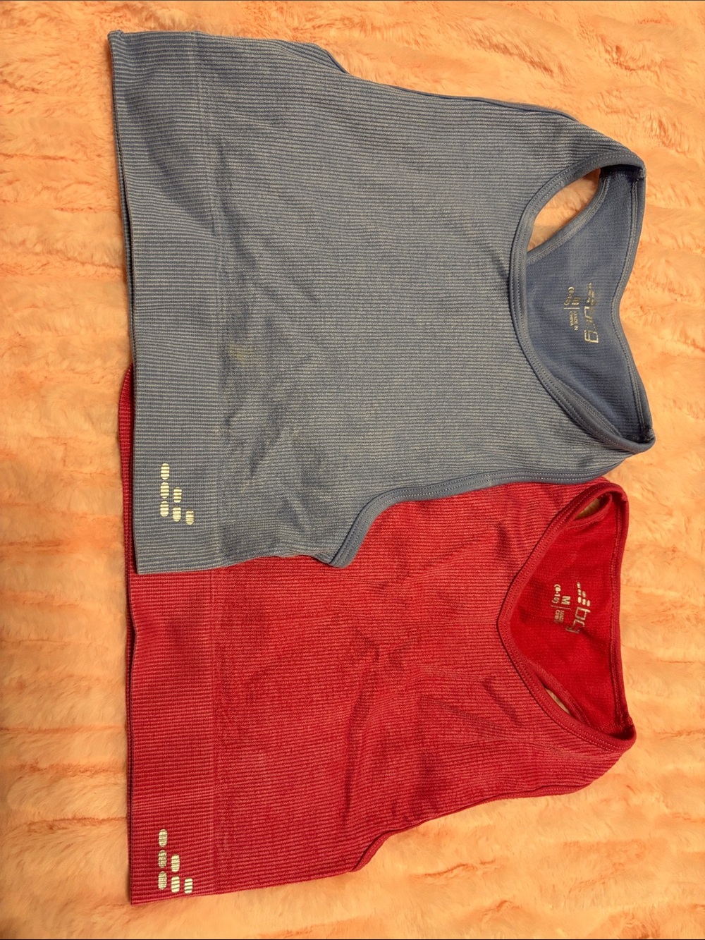 Like New! Set of 2 Girls M 8-10 Sports Top Blue and Pink Smoke Free!